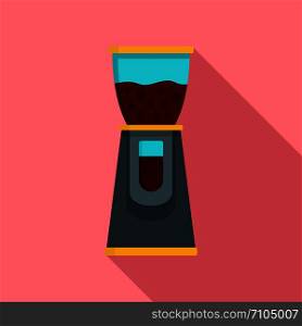Electric coffee grinder icon. Flat illustration of electric coffee grinder vector icon for web design. Electric coffee grinder icon, flat style