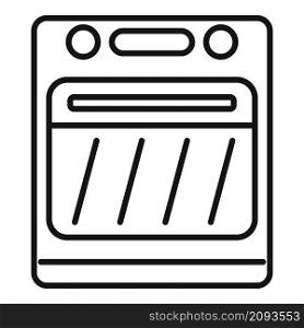 Electric convection oven icon outline vector. Kitchen stove. Gas convection oven. Electric convection oven icon outline vector. Kitchen stove