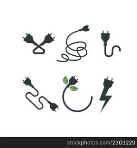 electric cord vector element design illustration template