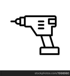 Electric drill icon design template