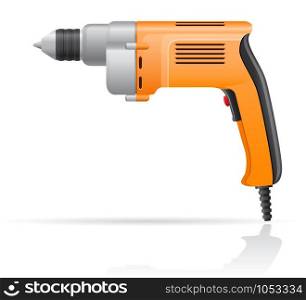 electric drill vector illustration isolated on white background