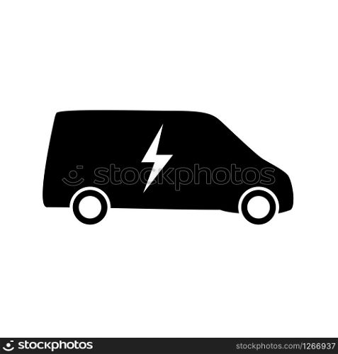 electric eco vehicle icon white background vector illustration