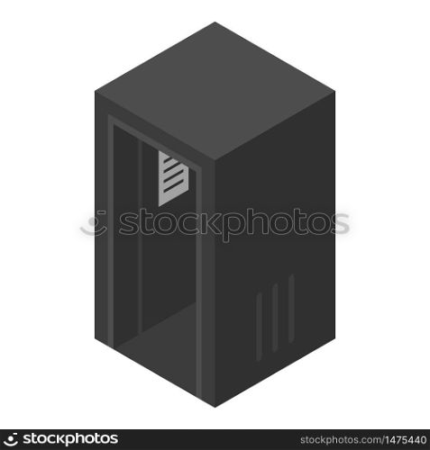 Electric elevator icon. Isometric of electric elevator vector icon for web design isolated on white background. Electric elevator icon, isometric style