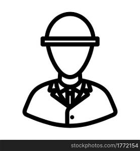 Electric Engineer Icon. Bold outline design with editable stroke width. Vector Illustration.