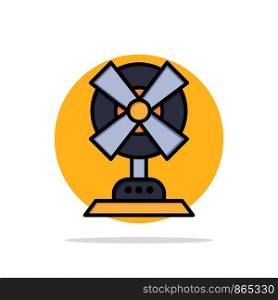 Electric, Fan, Home, Machine Abstract Circle Background Flat color Icon