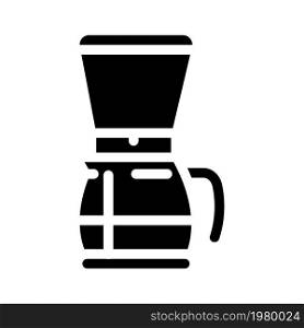 electric geyser coffee machine glyph icon vector. electric geyser coffee machine sign. isolated contour symbol black illustration. electric geyser coffee machine glyph icon vector illustration