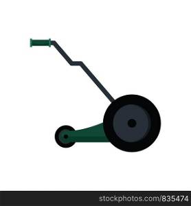 Electric grass cutter icon. Flat illustration of electric grass cutter vector icon for web isolated on white. Electric grass cutter icon, flat style