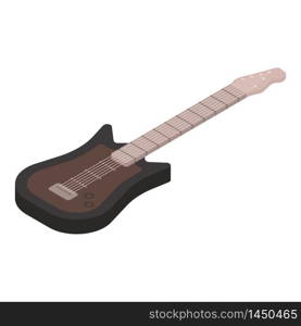 Electric guitar icon. Isometric of electric guitar vector icon for web design isolated on white background. Electric guitar icon, isometric style
