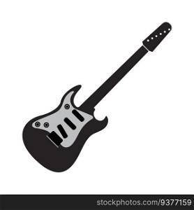 Electric Guitar icon vector illustration template design 