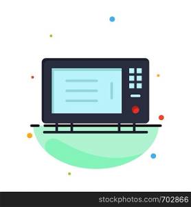 Electric, Home, Machine, Oven Abstract Flat Color Icon Template