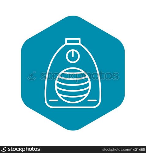 Electric house heater icon. Outline electric house heater vector icon for web design isolated on white background. Electric house heater icon, outline style