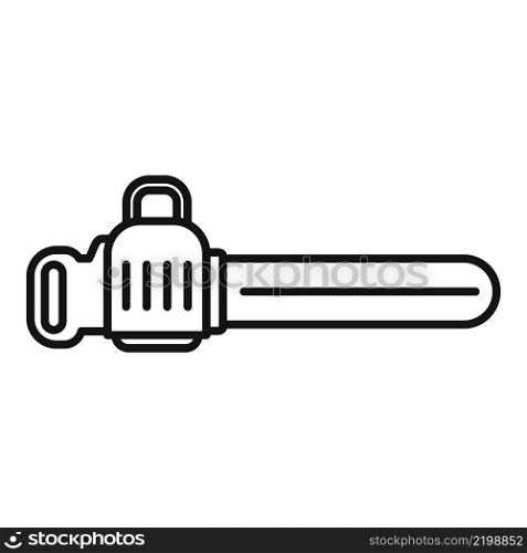 Electric jigsaw icon outline vector. Power chain. Wood drill. Electric jigsaw icon outline vector. Power chain