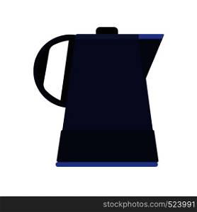 Electric kettle appliance illustration domestic vector icon. Kitchen handle boil teapot water isolated white. Utensil equipment
