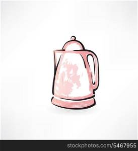 electric kettle grunge icon