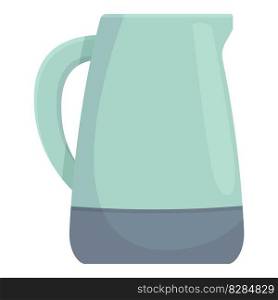 Electric kettle icon cartoon vector. Kitchen cutlery. Cook dish. Electric kettle icon cartoon vector. Kitchen cutlery