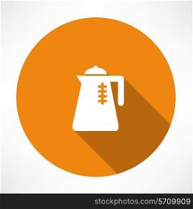 electric kettle icon. Flat modern style vector illustration