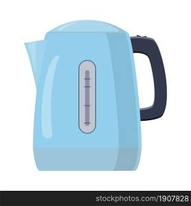 electric kettle icon isolated on a white background. can be used on websites, UI, UX, web and mobile phone apps. Vector illustration in flat style.. electric kettle icon