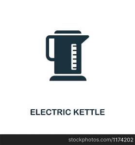 Electric Kettle icon. Premium style design from household collection. UX and UI. Pixel perfect electric kettle icon. For web design, apps, software, printing usage.. Electric Kettle icon. Premium style design from household icon collection. UI and UX. Pixel perfect electric kettle icon. For web design, apps, software, print usage.