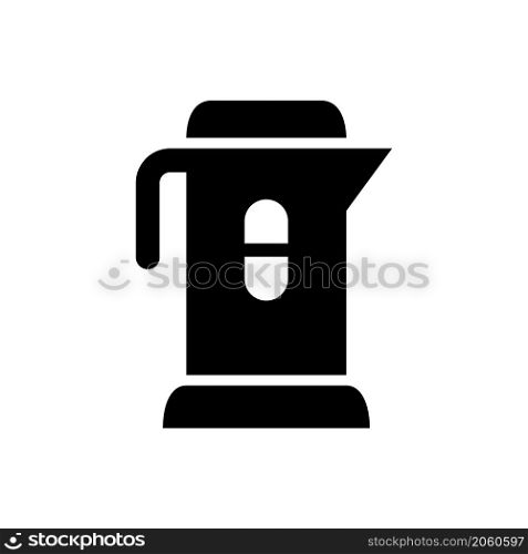 electric kettle icon vector glyph style
