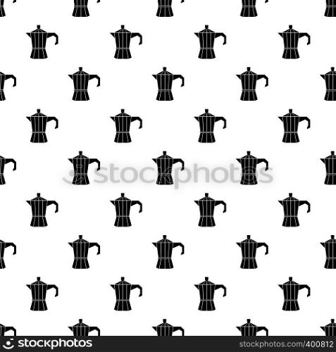 Electric kettle pattern. Simple illustration of electric kettle vector pattern for web design. Electric kettle pattern, simple style