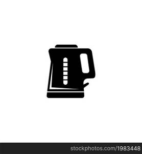 Electric Kettle, Teapot Silhouette. Flat Vector Icon illustration. Simple black symbol on white background. Electric Kettle, Teapot Silhouette sign design template for web and mobile UI element. Electric Kettle, Teapot Silhouette. Flat Vector Icon illustration. Simple black symbol on white background. Electric Kettle, Teapot Silhouette sign design template for web and mobile UI element.
