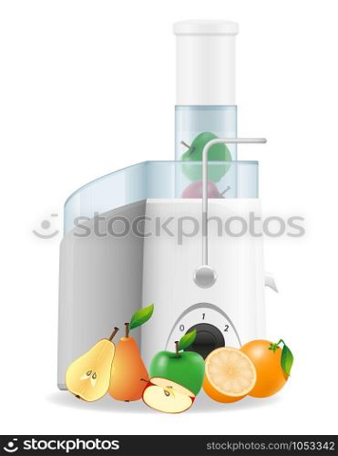 electric kitchen juicer vector illustration isolated on white background