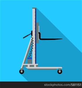 Electric lift cart icon. Flat illustration of electric lift cart vector icon for web design. Electric lift cart icon, flat style
