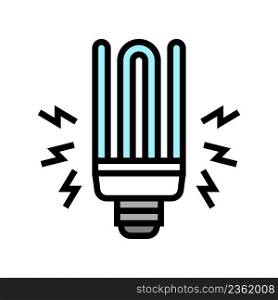 electric light bulb color icon vector. electric light bulb sign. isolated symbol illustration. electric light bulb color icon vector illustration