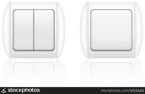 electric light switch vector illustration isolated on white background