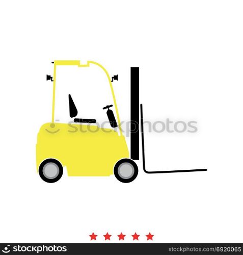 Electric loader icon .