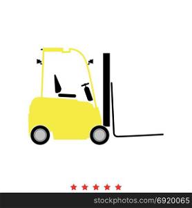 Electric loader icon .