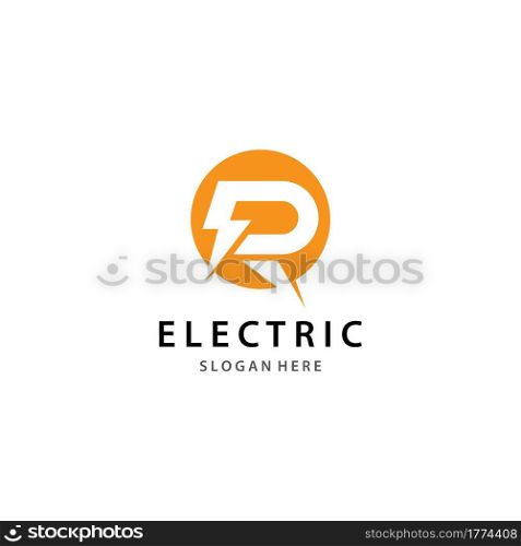 Electric logo template vector icon design