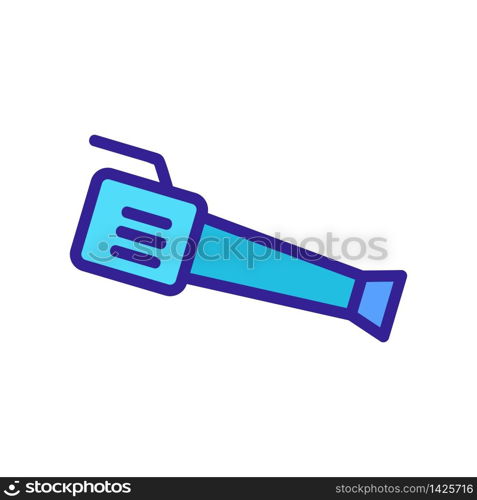 electric mains blower icon vector. electric mains blower sign. color symbol illustration. electric mains blower icon vector outline illustration