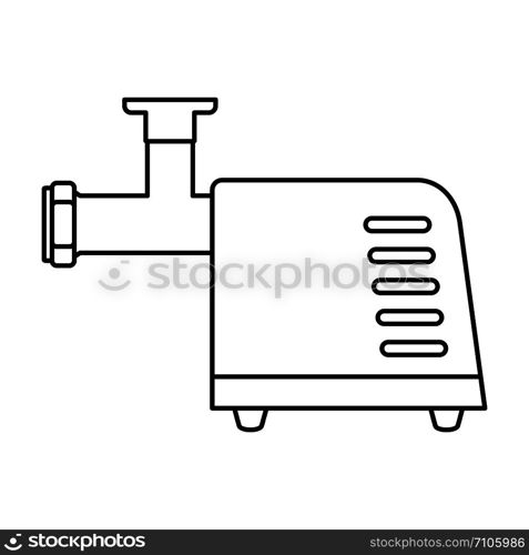 Electric meat grinder icon. Outline electric meat grinder vector icon for web design isolated on white background. Electric meat grinder icon, outline style