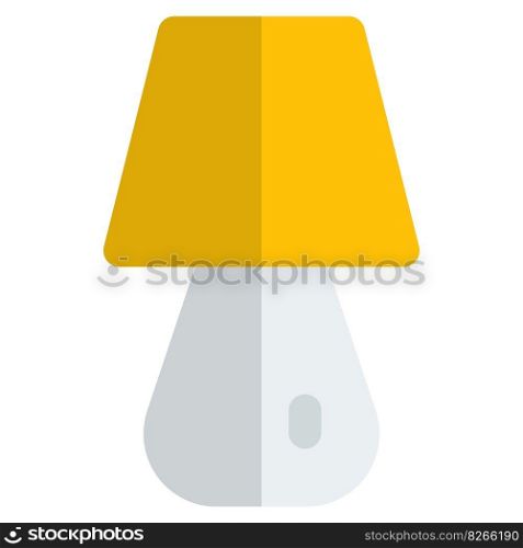 Electric modern styled lamp with shade.