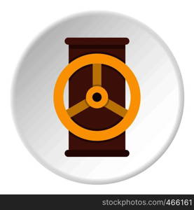 Electric motor icon in flat circle isolated on white vector illustration for web. Electric motor icon circle