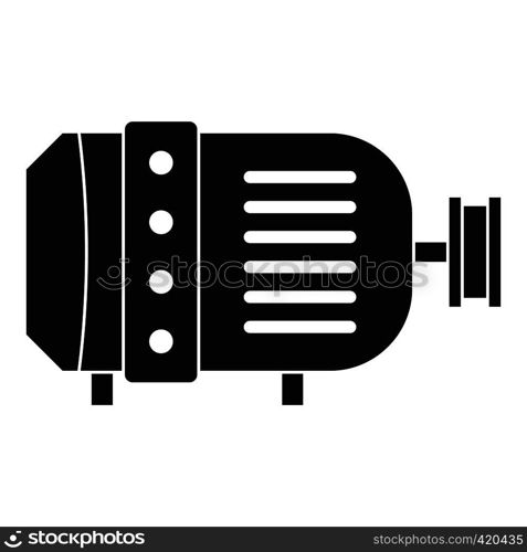 Electric motor icon. Simple illustration of electric motor vector icon for web. Electric motor icon, simple style