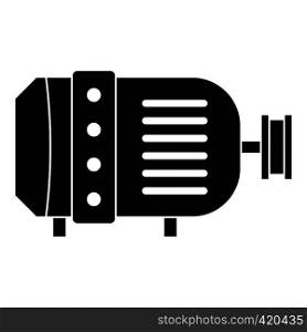 Electric motor icon. Simple illustration of electric motor vector icon for web. Electric motor icon, simple style
