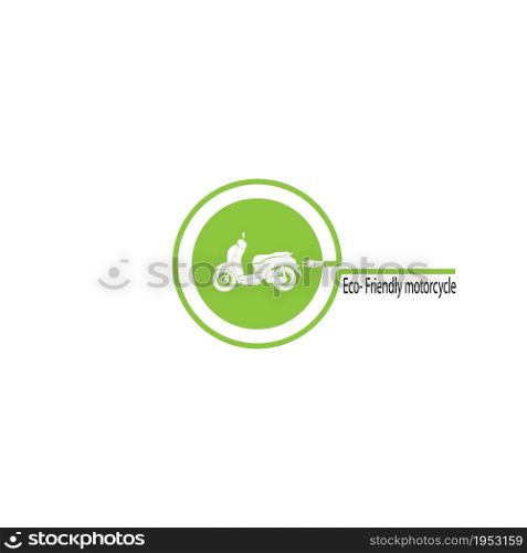 electric motorbike icon vector illustration logo design.