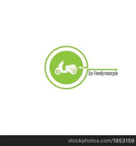 electric motorbike icon vector illustration logo design.