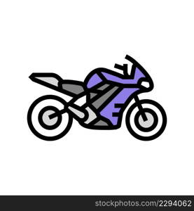 electric motorcycle color icon vector. electric motorcycle sign. isolated symbol illustration. electric motorcycle color icon vector illustration