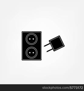 Electric plug icon