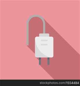 Electric plug icon. Flat illustration of electric plug vector icon for web design. Electric plug icon, flat style