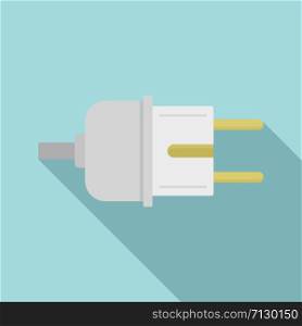 Electric plug icon. Flat illustration of electric plug vector icon for web design. Electric plug icon, flat style