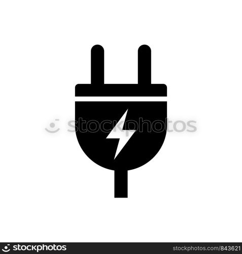 Electric plug icon vector design template