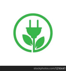 electric plug logo vector