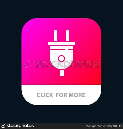 Electric, Plug, Power, Power Plug Mobile App Icon Design