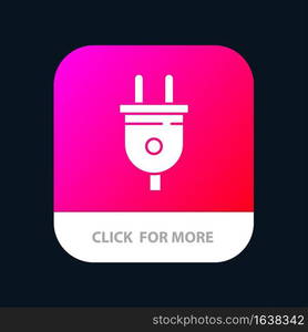 Electric, Plug, Power, Power Plug Mobile App Icon Design