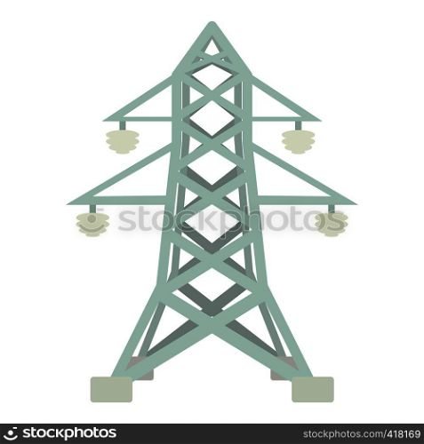Electric pole icon. Cartoon illustration of electric pole vector icon for web. Electric pole icon, cartoon style