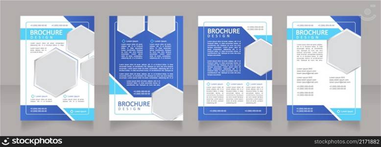 Electric power distribution business blank brochure design. Template set with copy space for text. Premade corporate reports collection. Editable 4 paper pages. Calibri, Arial fonts used. Electric power distribution business blank brochure design